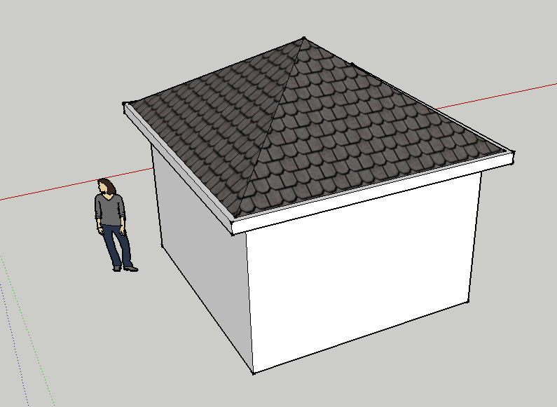 sketchup线条边线显示粗糙的解决办法