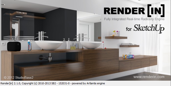Renderin渲染器2.10汉化和谐版-Sketchup专业渲染插件