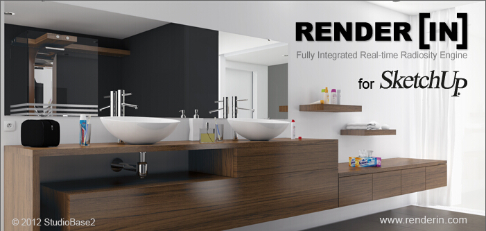 Renderin渲染器2.13汉化和谐版-Sketchup专业渲染插件