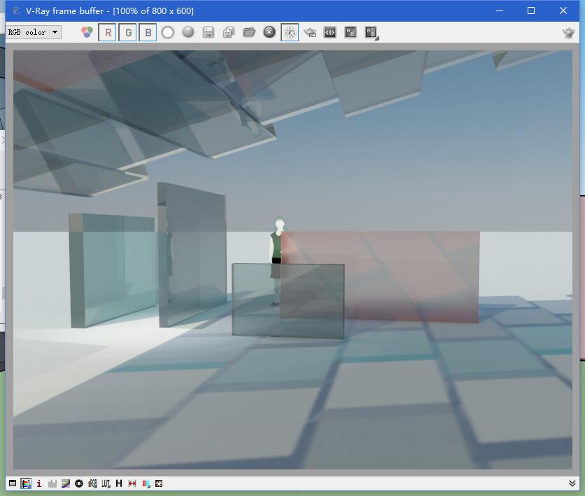 Vray for Sketchup(VFS)玻璃材质制作