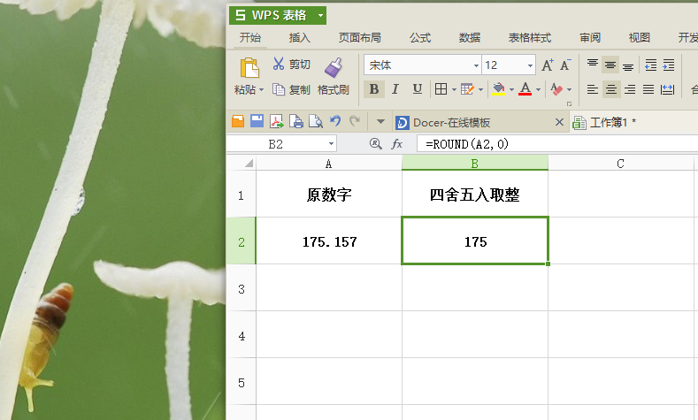 wps表格中怎样运用取整函数？