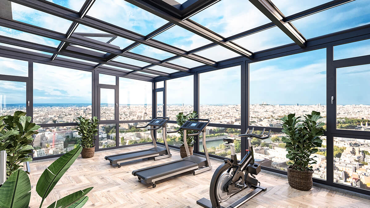 阳光健身房效果图